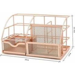 Organizzatore Da Scrivania/organizzatore Di Cancelleria/portapenne/ordinato Da Scrivania/organizzatore Multifunzione (oro Rosa) -Ufficio E Casa 95785551 2