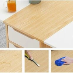 Tavolo Pranzo Scrivania Con 2 Cassetti Richiudibile Allungabile Scomparsa Bianco -Ufficio E Casa 95963836 5