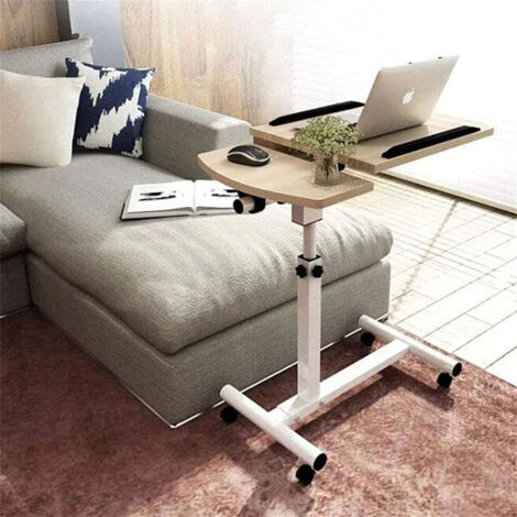 Tavolo Scrivania Porta Pc Computer Regolabile Tavolino Letto Divano Con Ruote 4 Tavolo Scrivania Porta Pc Computer Regolabile Tavolino Letto Divano Con Ruote - immagine 2