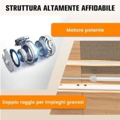 COSTWAY Scrivania Regolabile In Altezza Elettrica, Scrivania Con Ampio Piano, Foro Passacavi E Gancio, Postazione Di Lavoro Per Computer Da Ufficio E Casa, 140 X 70 X 72-116 Cm (Legno Chiaro) 10 COSTWAY Scrivania Regolabile In Altezza Elettrica, Scrivania Con Ampio Piano, Foro Passacavi E Gancio, Postazione Di Lavoro Per Computer Da Ufficio E Casa, 140 X 70 X 72-116 Cm (Legno Chiaro) -Ufficio E Casa 96369232 4