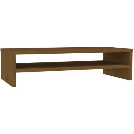 Nova Supporto Per Monitor Nero 50x24x13 Cm In Legno 2 Scomparti Inferiori Vari Colori Colore : Marrone Scuro 4 Nova Supporto Per Monitor Nero 50x24x13 Cm In Legno 2 Scomparti Inferiori Vari Colori Colore : Marrone Scuro - immagine 2