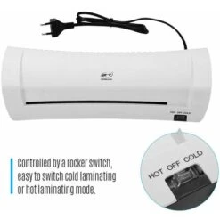 Plastificatrice, SL200 Macchina Per Laminazione A Caldo E A Freddo Due Rotoli Formato A4 Per Documenti Foto Foto Carta Di Credito Home School Office Forniture Elettroniche -Ufficio E Casa 98709484 4