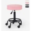 Sgabello Girevole Estetista Ergonomico Regolabile Imbottito Senzu Colore: Rosa -Ufficio E Casa 99956226 1