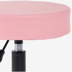 Sgabello Girevole Estetista Ergonomico Regolabile Imbottito Senzu Colore: Rosa -Ufficio E Casa 99956226 4